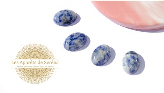 cabochon jaspe bleue 13x18mm