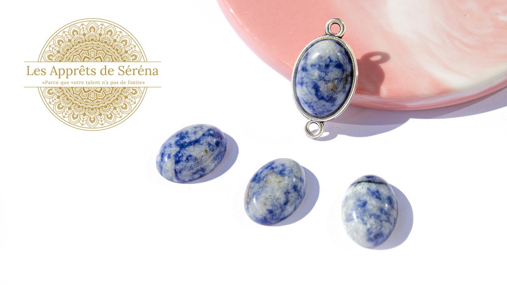 cabochon jaspe bleue 13x18
