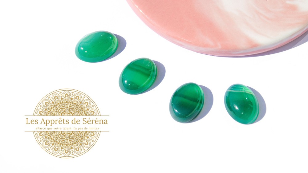 copy of Cabochon 12mm agate indienne naturelle