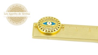 connecteur rond œil laiton