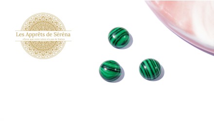 cabochon malachite 8mm