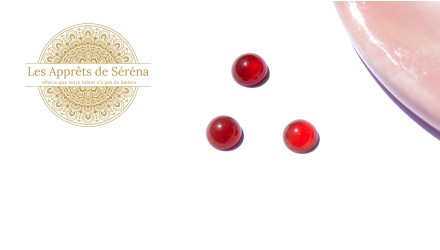 cabochon cornaline 6mm