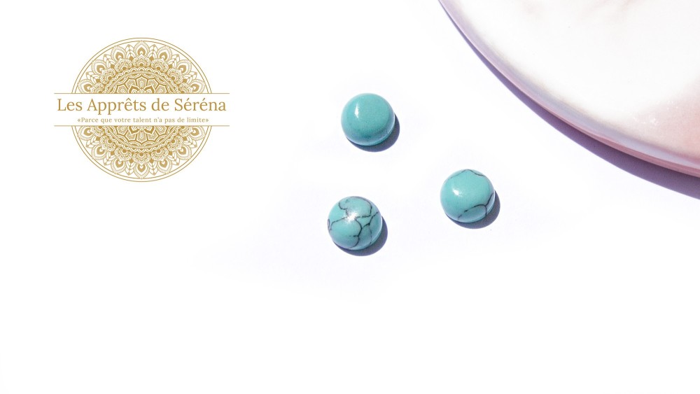 copy of Cabochon 12mm agate indienne naturelle