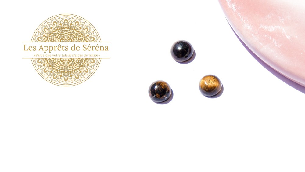 copy of Cabochon 12mm agate indienne naturelle