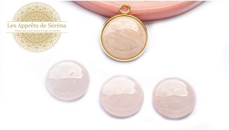 quartz rose 20mm
