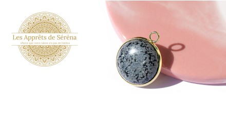 copy of Cabochon 12mm agate indienne naturelle