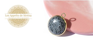 copy of Cabochon 12mm agate indienne naturelle