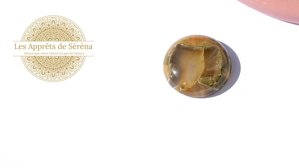 agate naturelle jaune