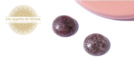 cabochon lépidolite naturelle