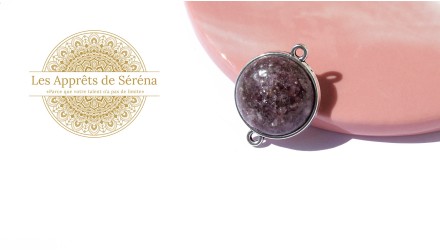 lépidolite naturelle 18mm