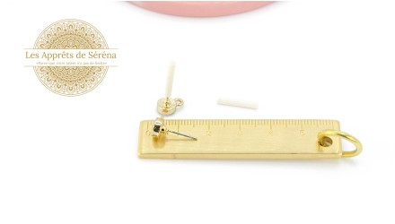 puce d'oreille résine paire