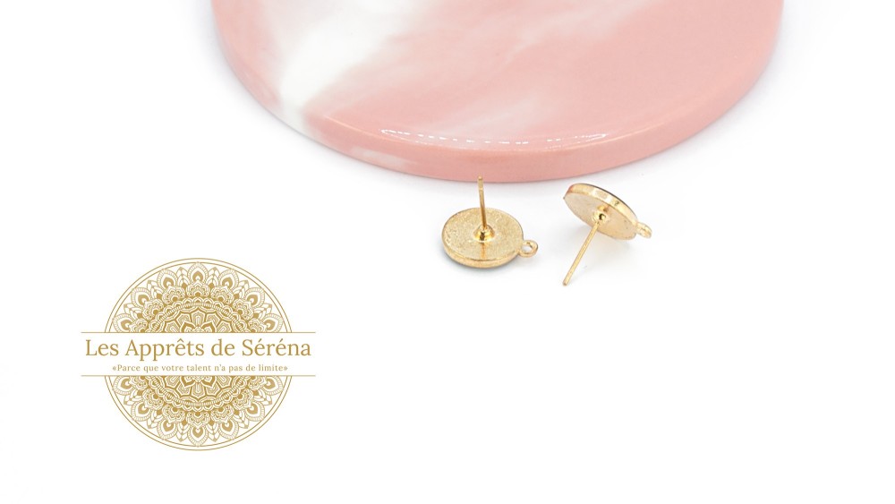 copy of Puces d'oreille en acétate violette x paire