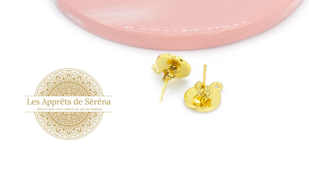 copy of Puces d'oreille en acétate violette x paire