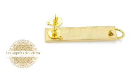 copy of Puces d'oreille en acétate violette x paire