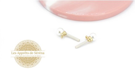 copy of Puces d'oreille en acétate violette x paire