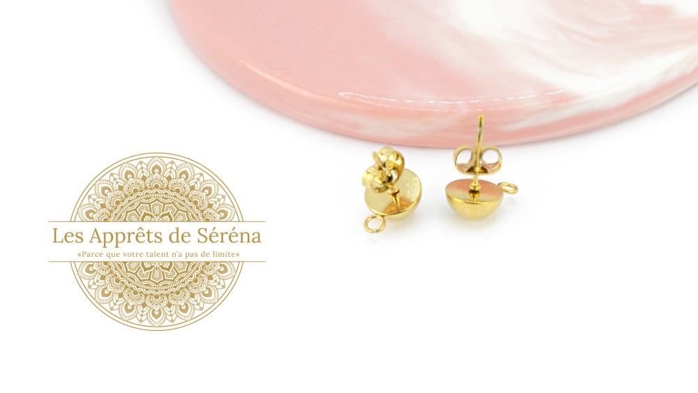 copy of Puces d'oreille en acétate violette x paire