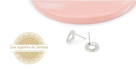 copy of Puces d'oreille en acétate violette x paire
