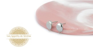 copy of Puces d'oreille en acétate violette x paire