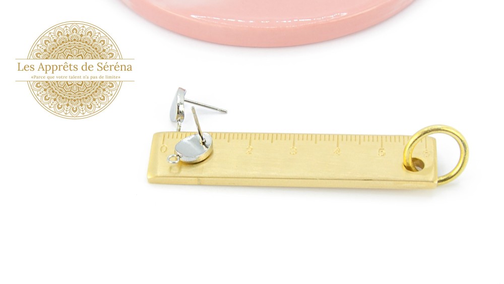 copy of Puces d'oreille en acétate violette x paire