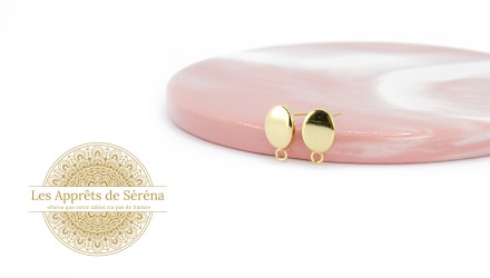 puces ovales 12x7mm en acier 304