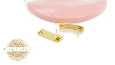 copy of Puces d'oreille en acétate violette x paire