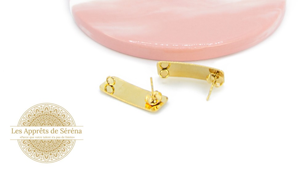 copy of Puces d'oreille en acétate violette x paire