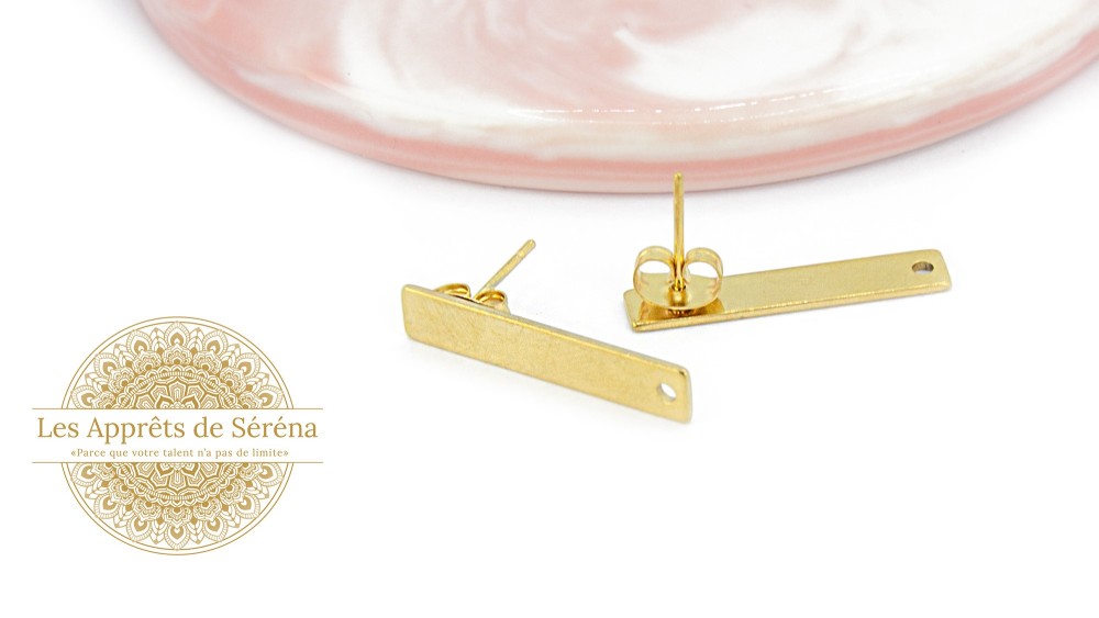copy of Puces d'oreille en acétate violette x paire