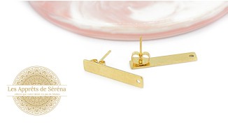 copy of Puces d'oreille en acétate violette x paire