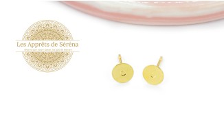copy of Puces d'oreille en acétate violette x paire