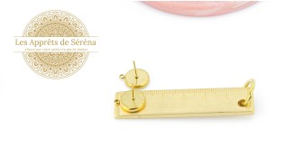 copy of Puces supports cabochons 4mm en acier 304 doré