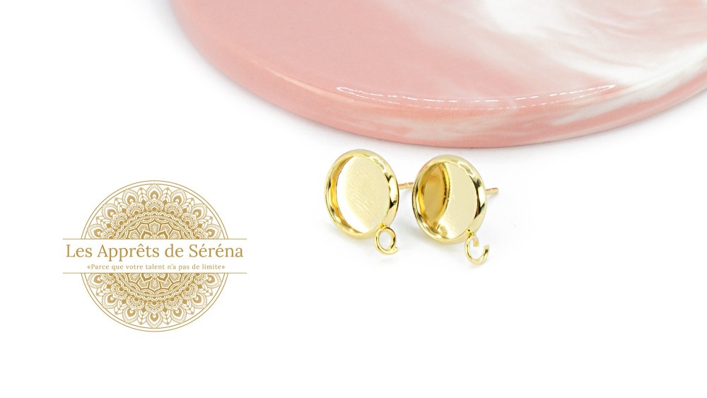 puces supports cabochon s10mm