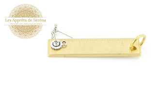 copy of Puces supports cabochons 4mm en acier 304 doré