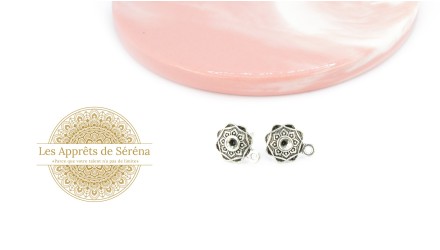 supports pour cabochons 1.5mm en zamak argent
