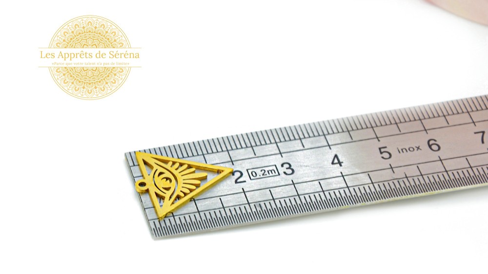 pendentif œil acier