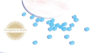 copy of 50 Perles abaques à facettes 8x6mm bleu opale