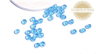 abaques 8x6mm bleu ciel AB X 50