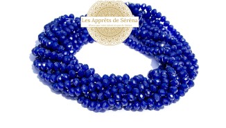 copy of 50 Perles abaques à facettes 8x6mm bleu opale