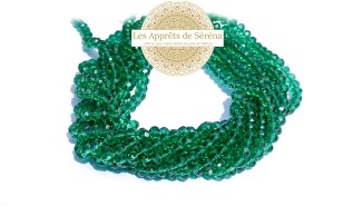 abaques 8x6mm vert émeraude