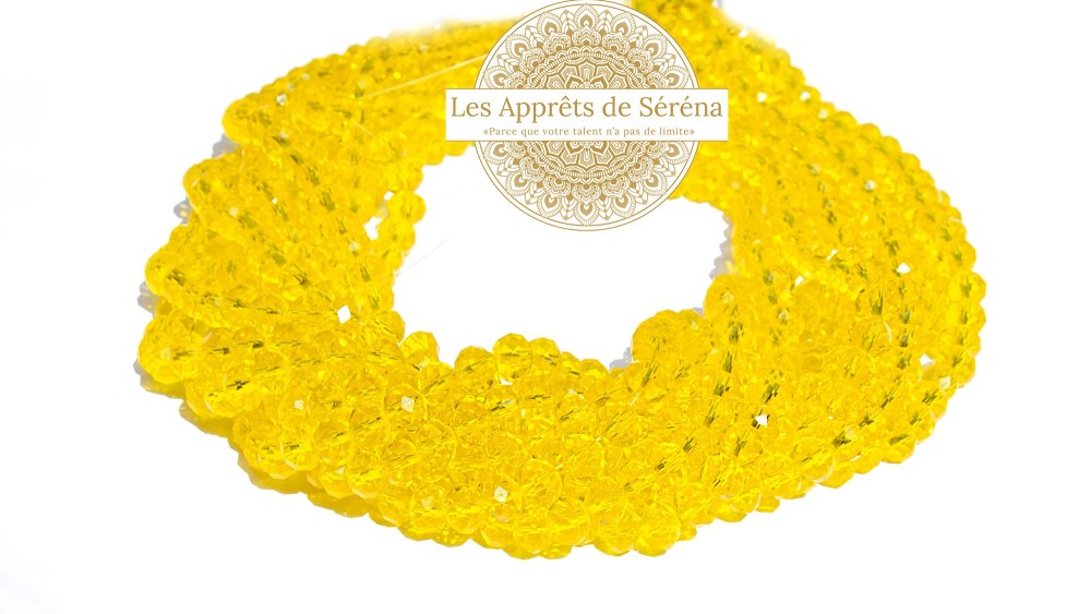 abaques 8x6mm jaune