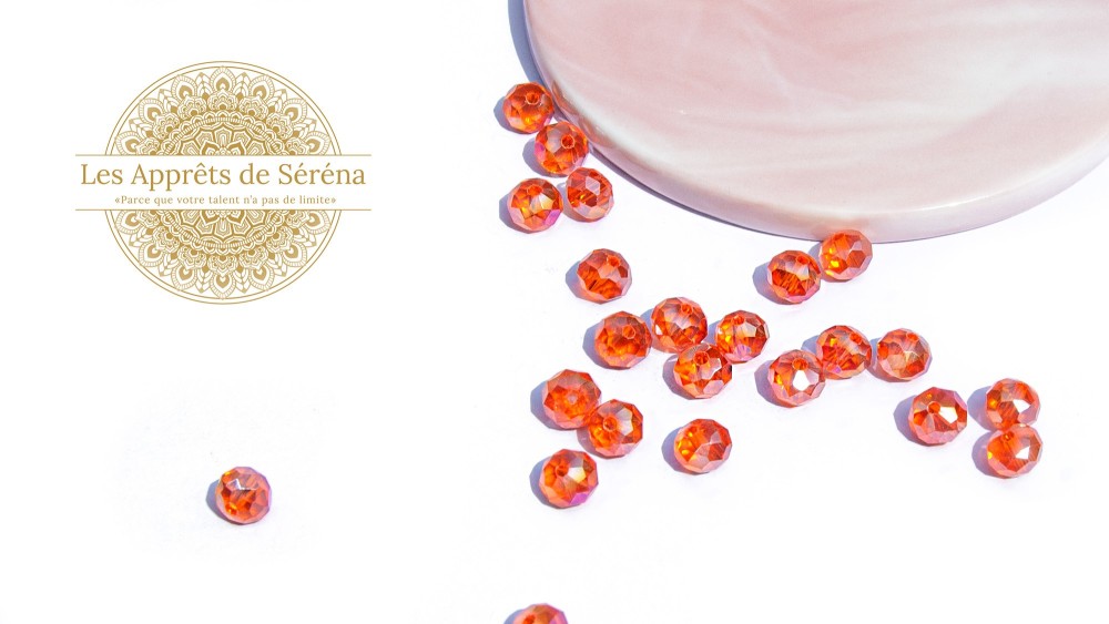 ABAQUES 8x6mm orange AB X 50