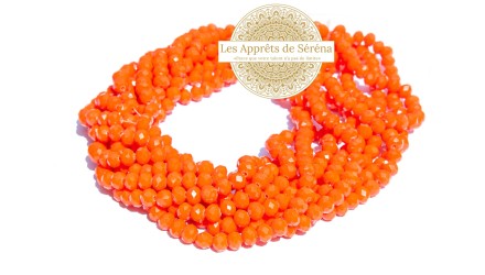abaques 8x6mm orange opaque
