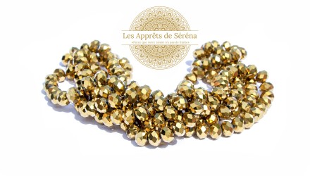 abaques 8x6mm doré