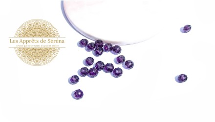 copy of 50 Perles abaques à facettes 8x6mm bleu opale