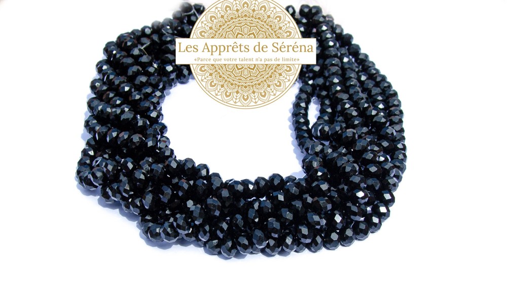 copy of 50 Perles abaques à facettes 8x6mm bleu opale