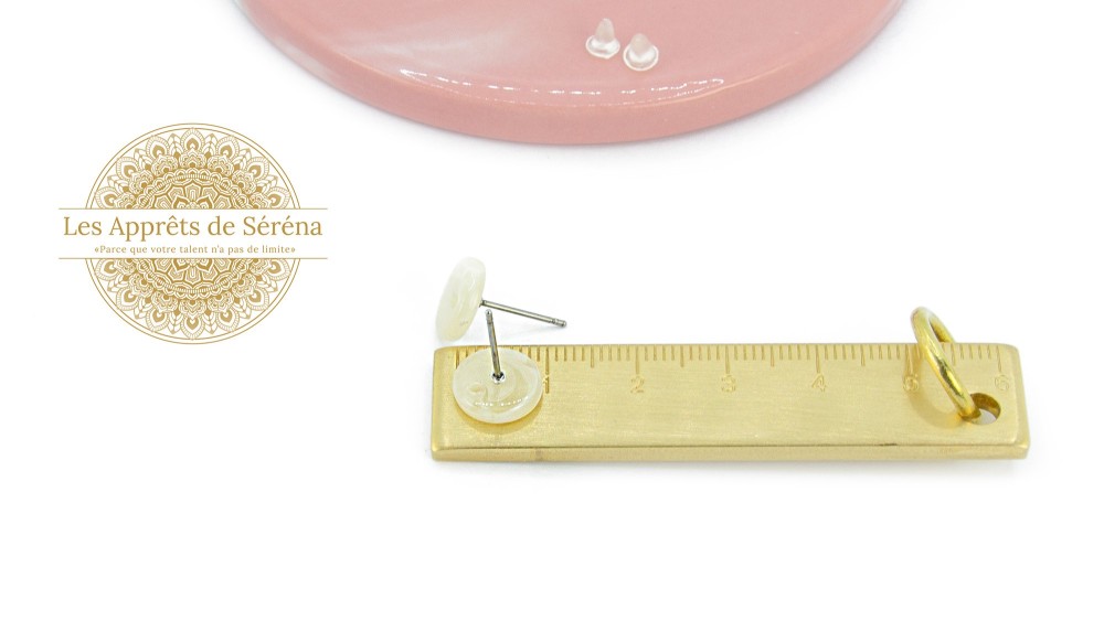 copy of Puces d'oreille en acétate violette x paire