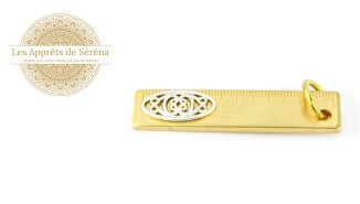 Connecteur estampe filigrane  25x12mm