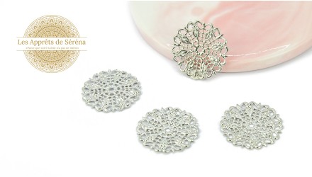 estampe filigrane 25mm laiton