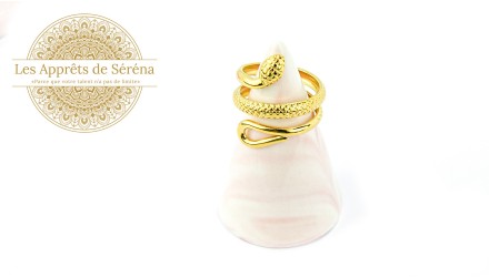 Support bague serpent