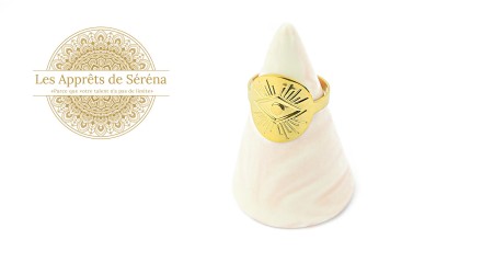 copy of Support bague serpent en acier inoxydable doré plaqué 18K