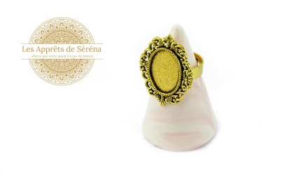 Support bague cabochon 13x18mm